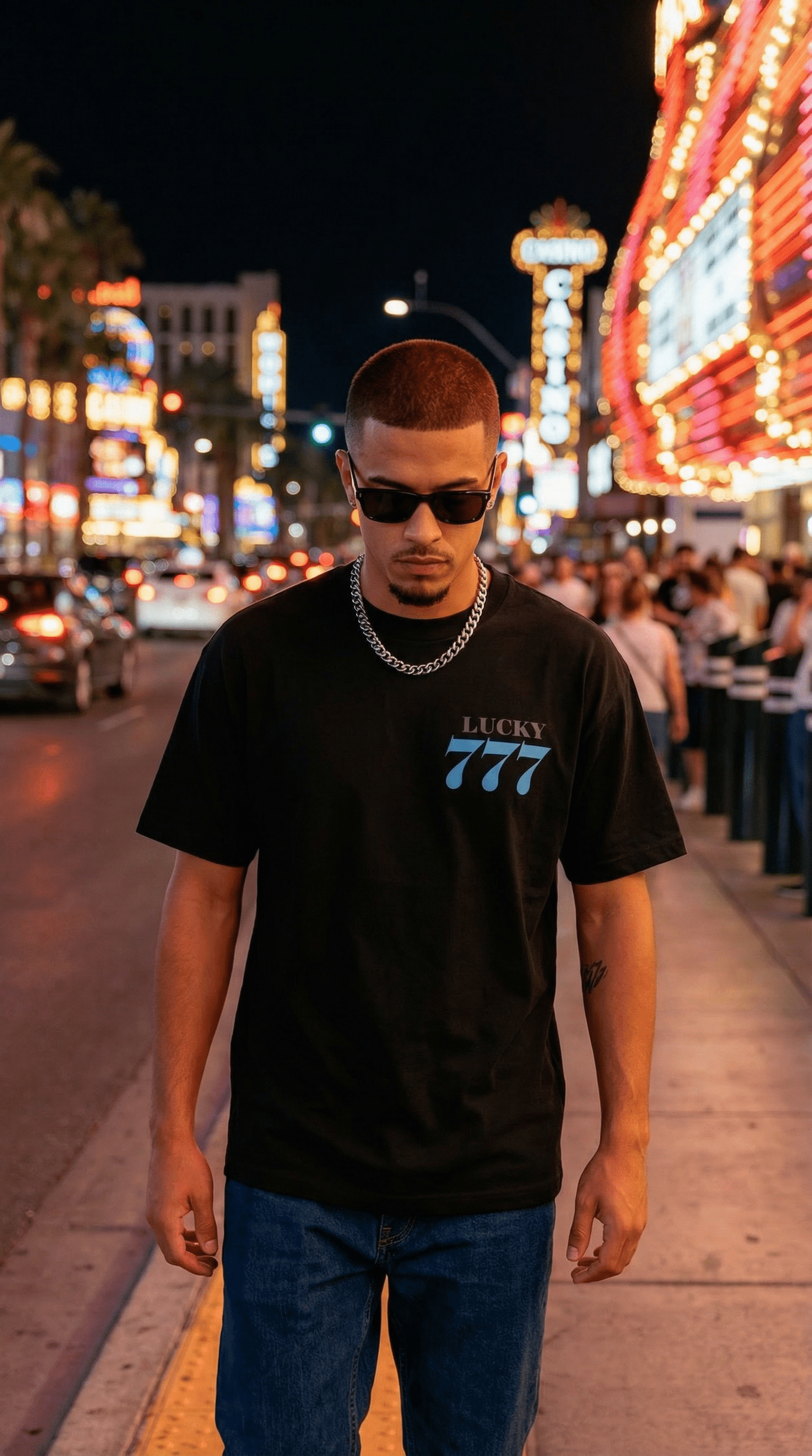 
                  
                    Lucky 777 - Black T-Shirt
                  
                