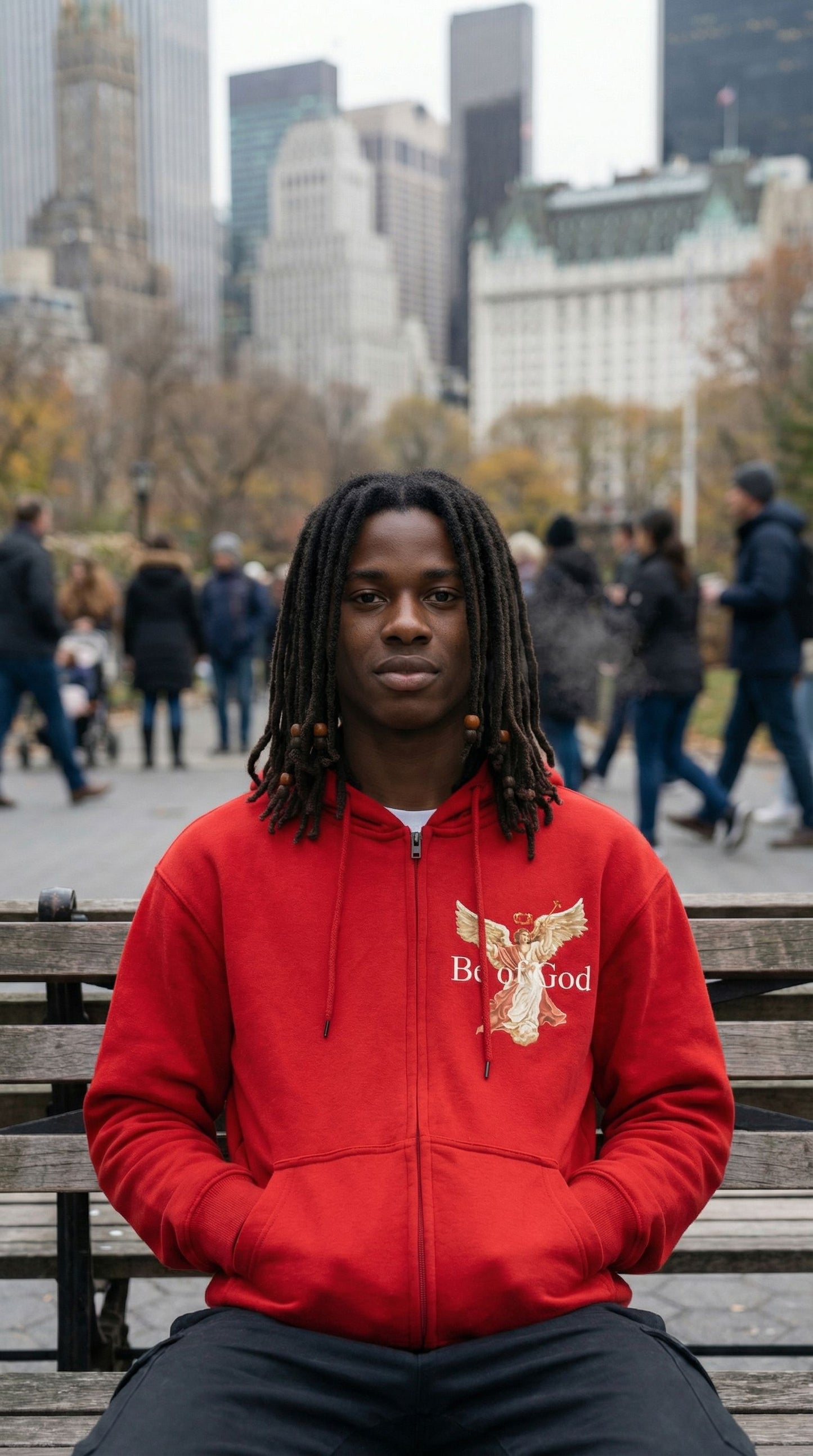 
                  
                    Be of God - Red Zipper Hoodie Sweatshirt
                  
                