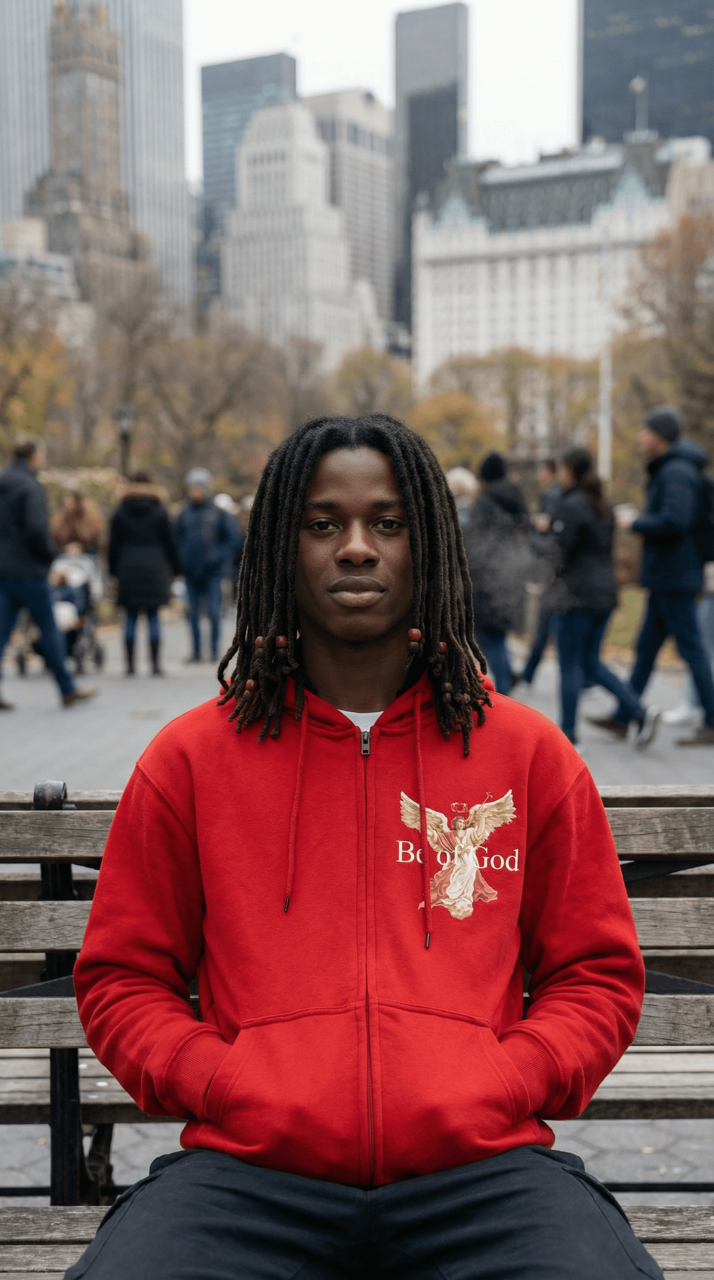 
                  
                    Be of God - Red Zipper Hoodie Sweatshirt
                  
                