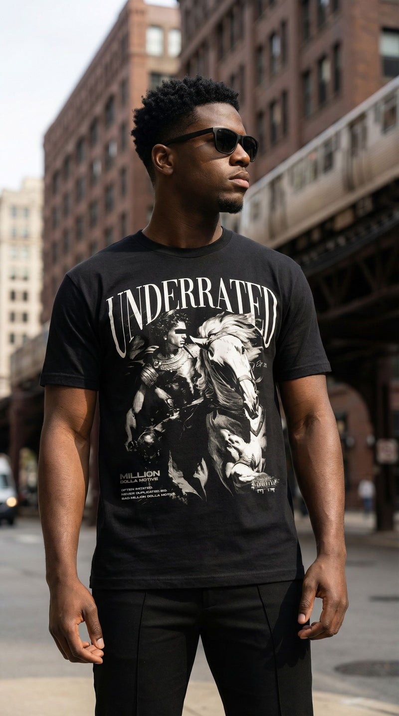 Underrated - Black T-Shirt
