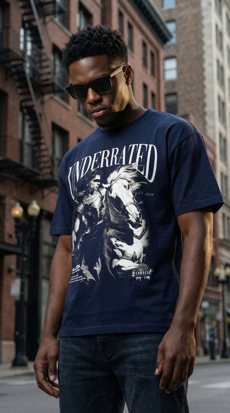 Underrated - Navy T-Shirt