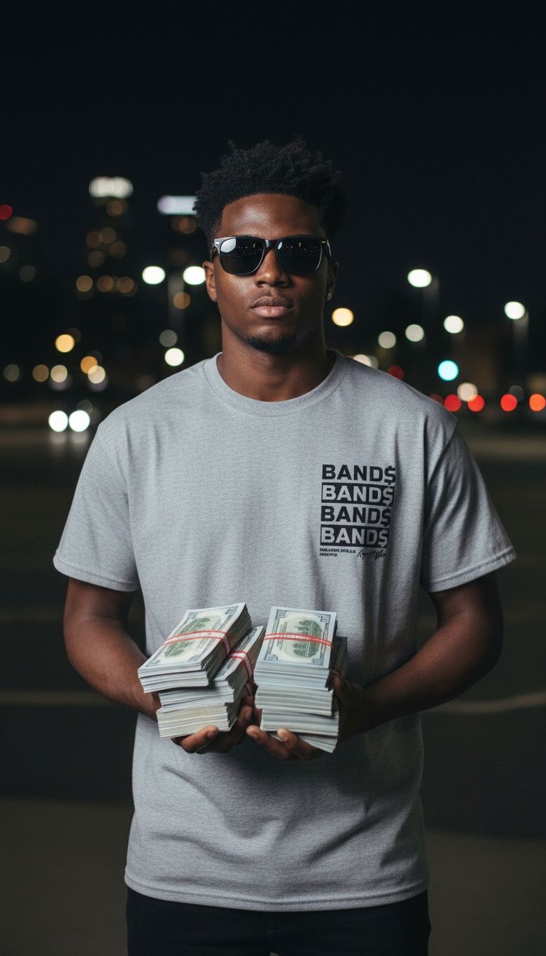Bands Bands Bands - Heather Grey T-Shirt