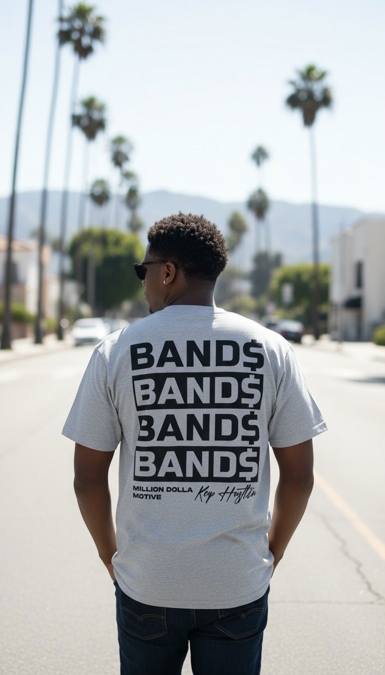 Bands Bands Bands - Heather Grey T-Shirt