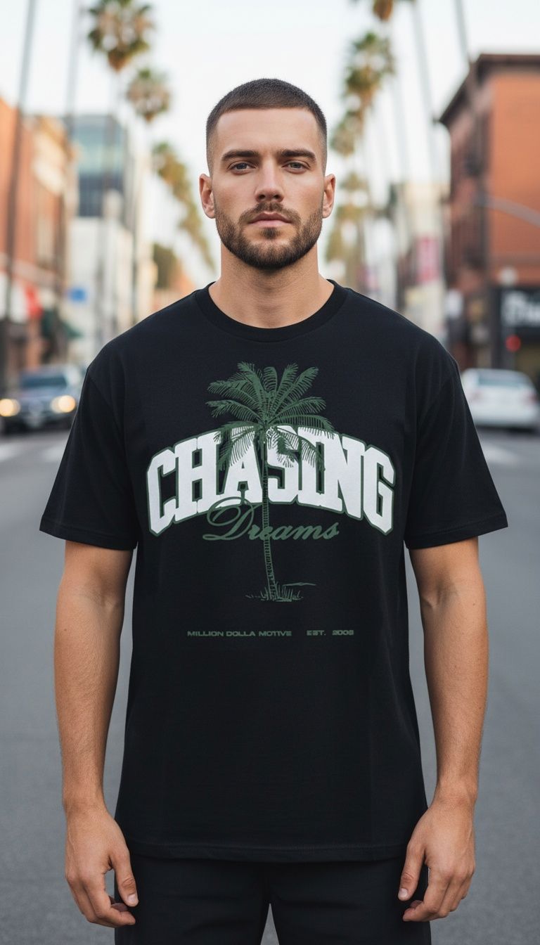 Chasing Dreams - Black T-Shirt