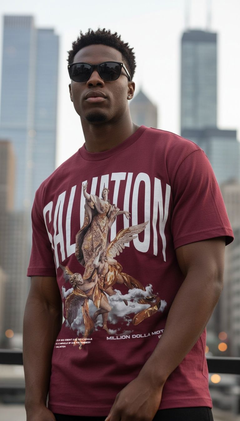 Salvation - Burgundy T-Shirt