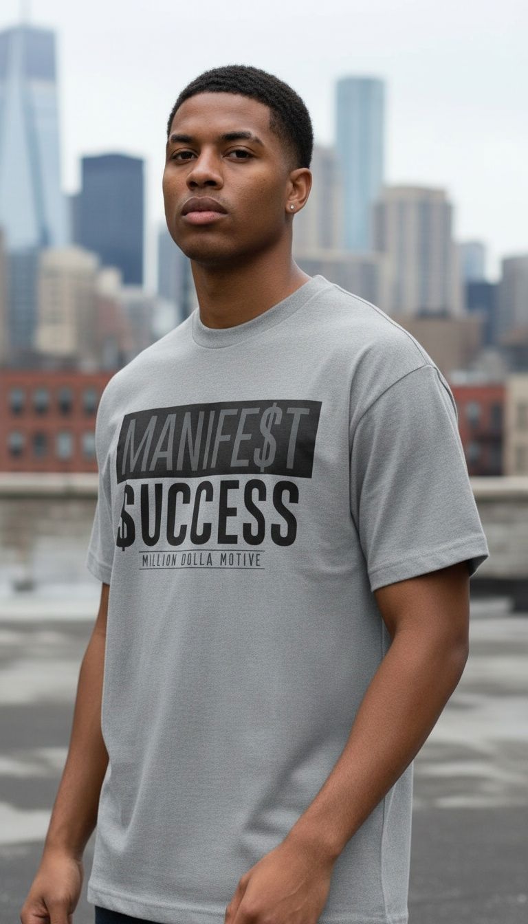 Manifest Success - Heather Grey T-Shirt