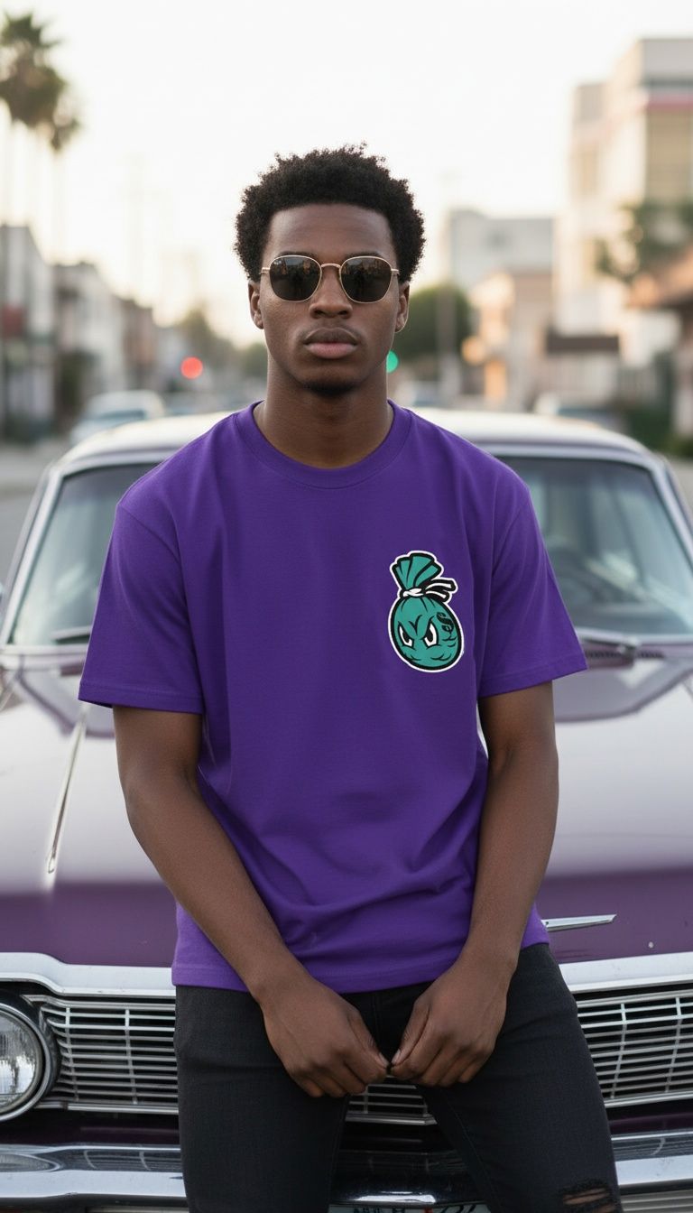 Roll In Style - Purple T-Shirt