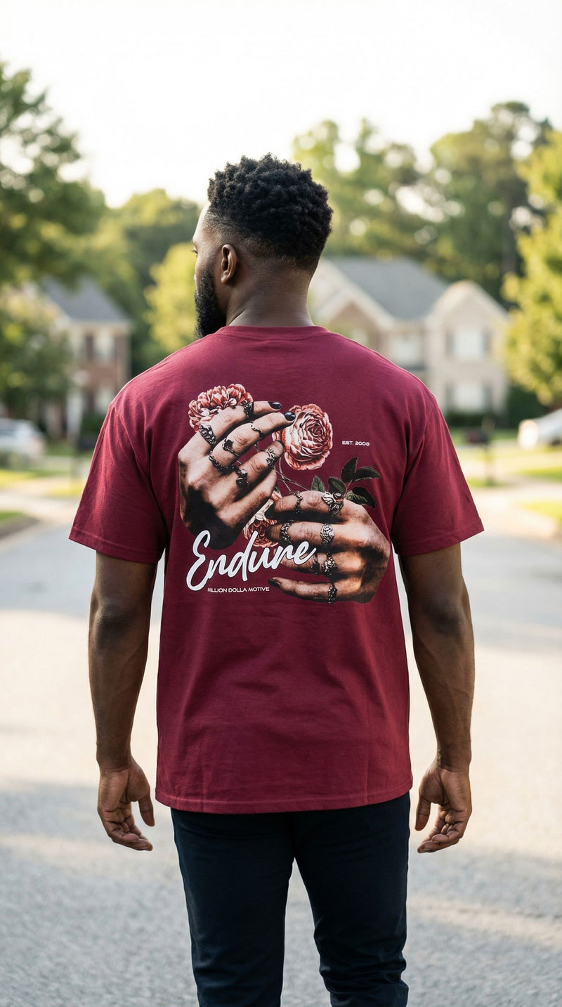 Endure - Burgundy T-Shirt