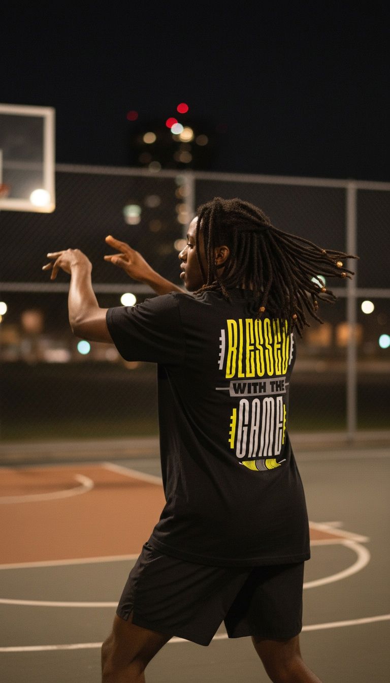 Blessed With The Game - Black T-Shirt