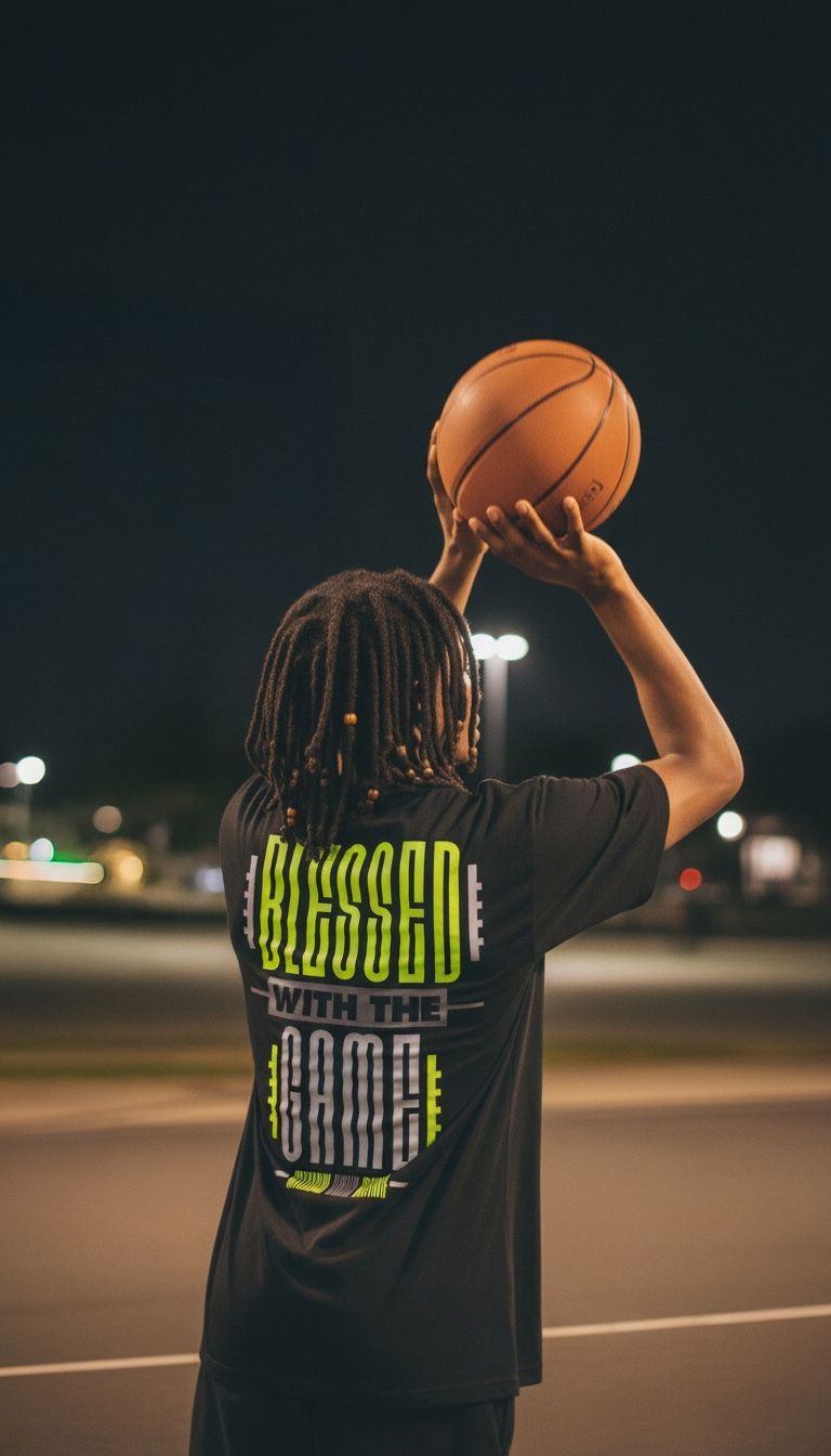 Blessed With The Game - Black T-Shirt