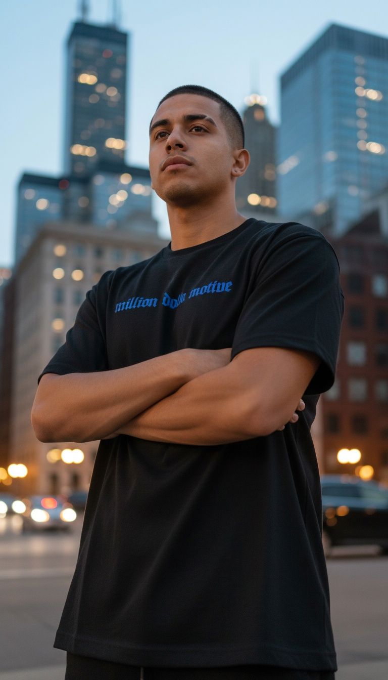 Hustle Builds Strong People - Black T-Shirt