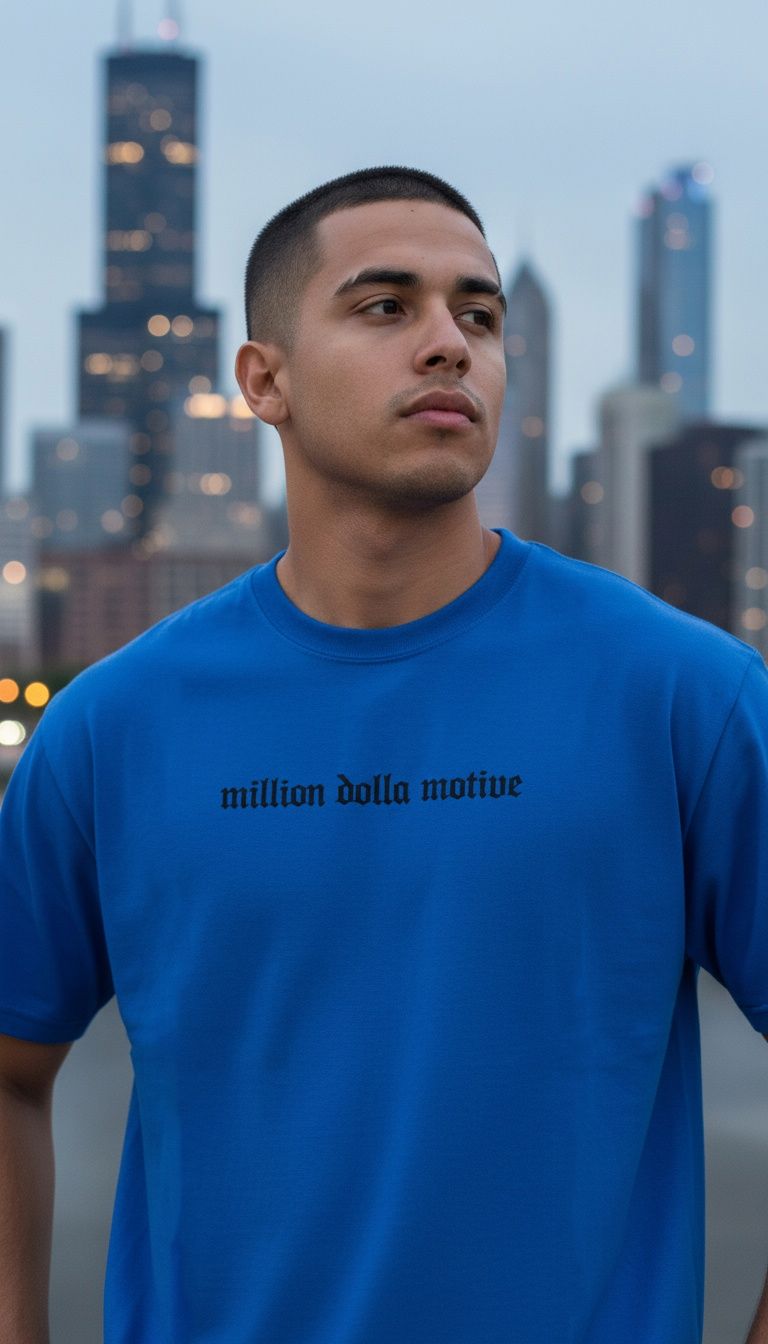 Hustle Builds Strong People - Royal Blue T-Shirt