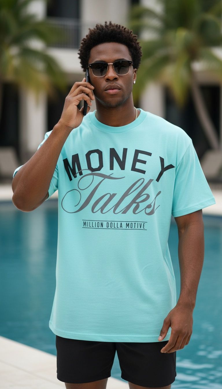 Money Talks - Island Green T-Shirt