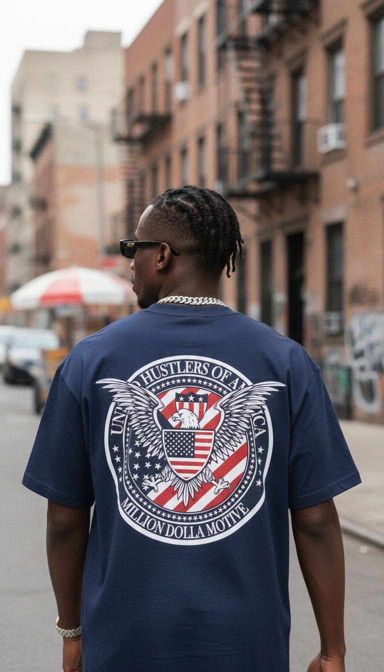 United Hustlers of America - Navy T-Shirt