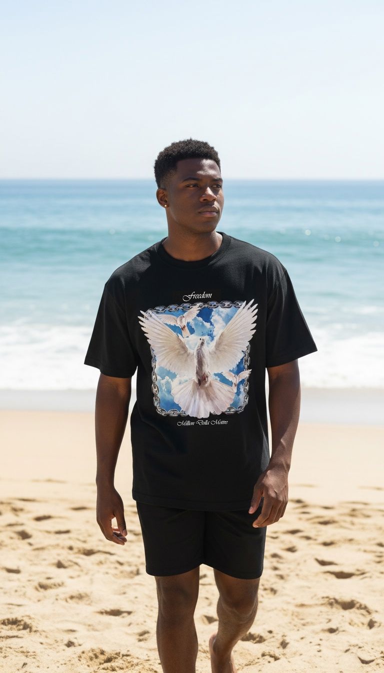 Freedom Dove - Black T-Shirt