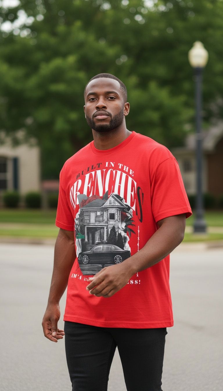 Built in the Trenches - Red T-Shirt