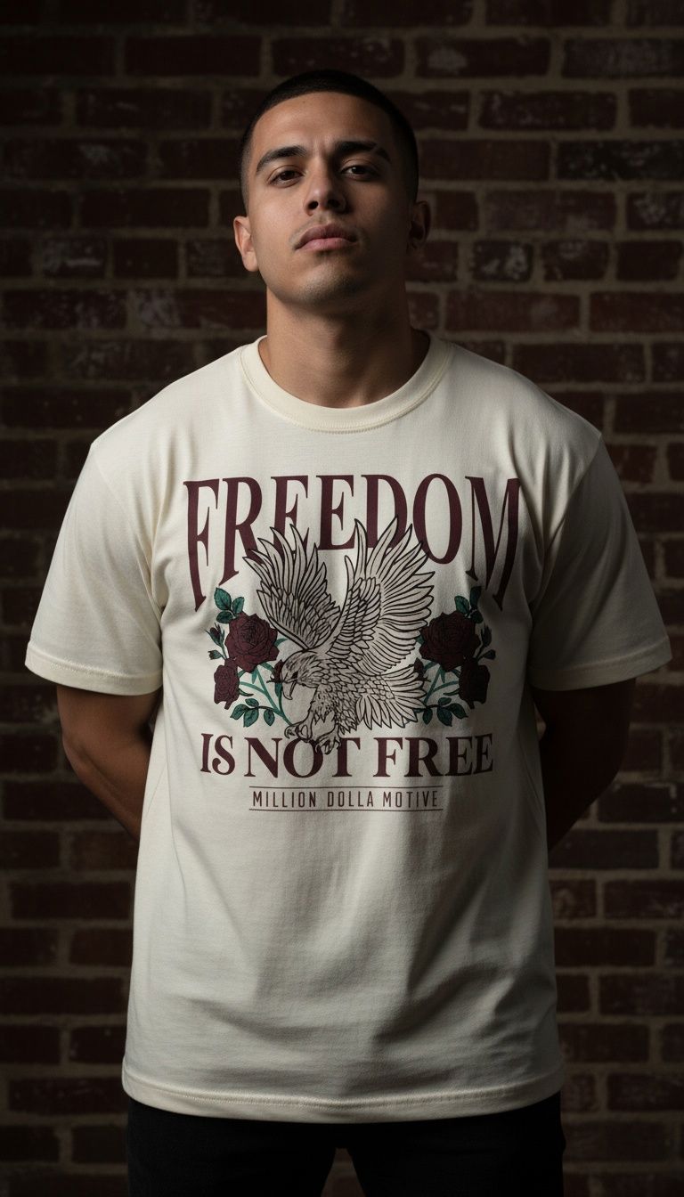 Freedom is Not Free - Natural Sail T-Shirt