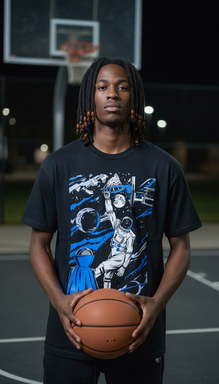 Space Dunk - Black T-Shirt