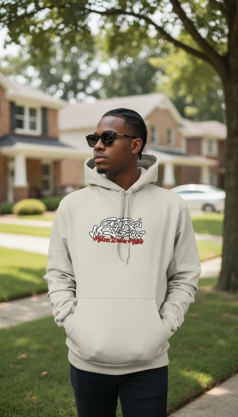 
                  
                    Get Rich No Slacking - Sand Hoodie Sweatshirt
                  
                
