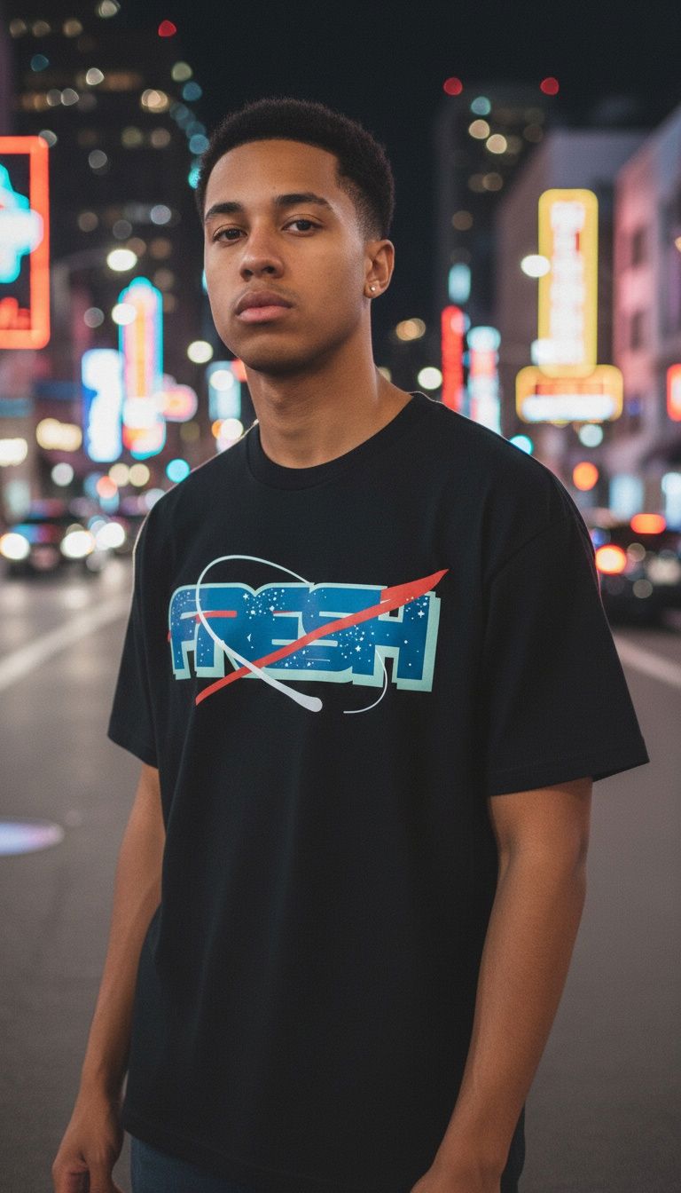 Fresh Space - Black T-Shirt
