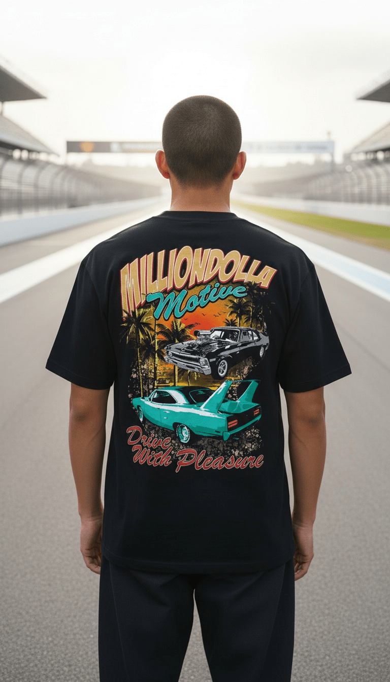 
                  
                    Drive with Pleasure - Green Glow on Black T-Shirt
                  
                