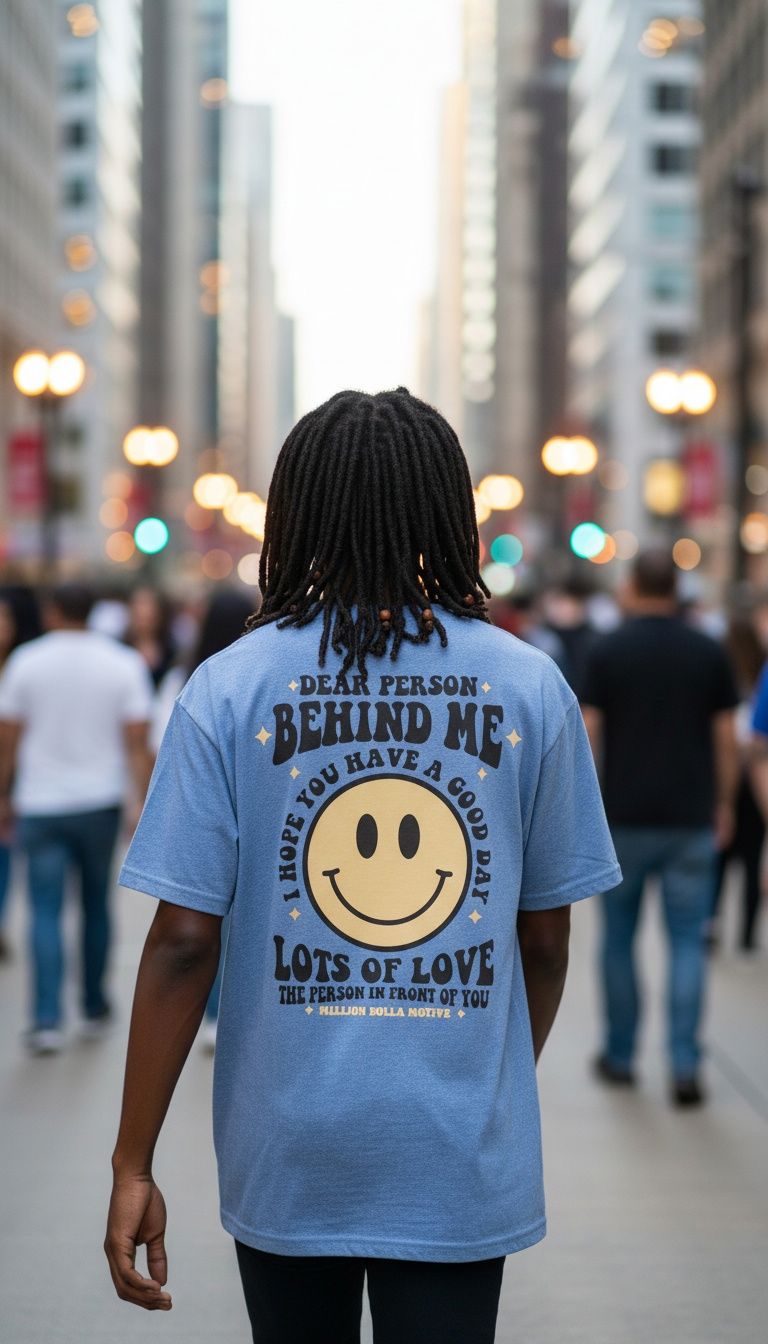 Dear Person Behind Me - Navy Vintage Dye T-Shirt