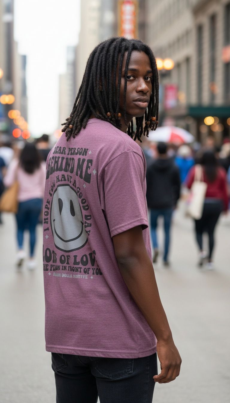 Dear Person Behind Me - Maroon Vintage Dye T-Shirt
