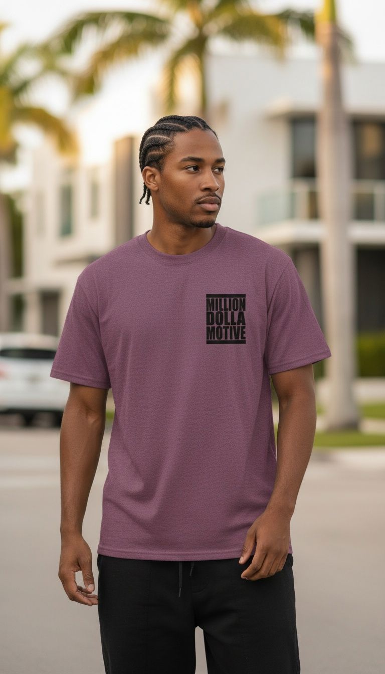 Beautiful Life - Maroon Vintage Dye T-Shirt