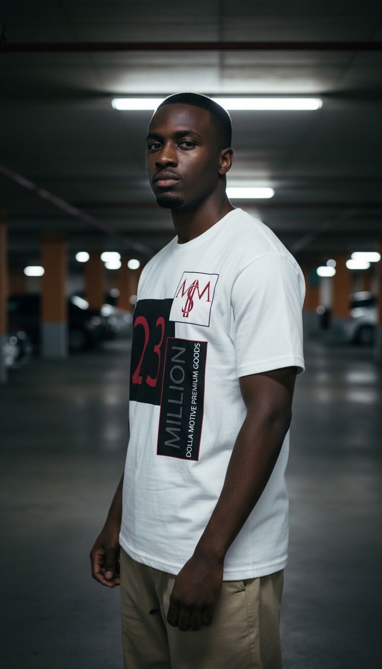 23 M$M Red Taxi - White T-Shirt