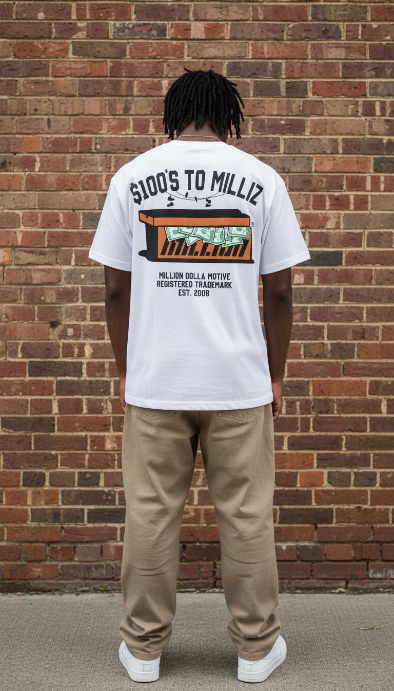 100's to Milliz - White T-Shirt