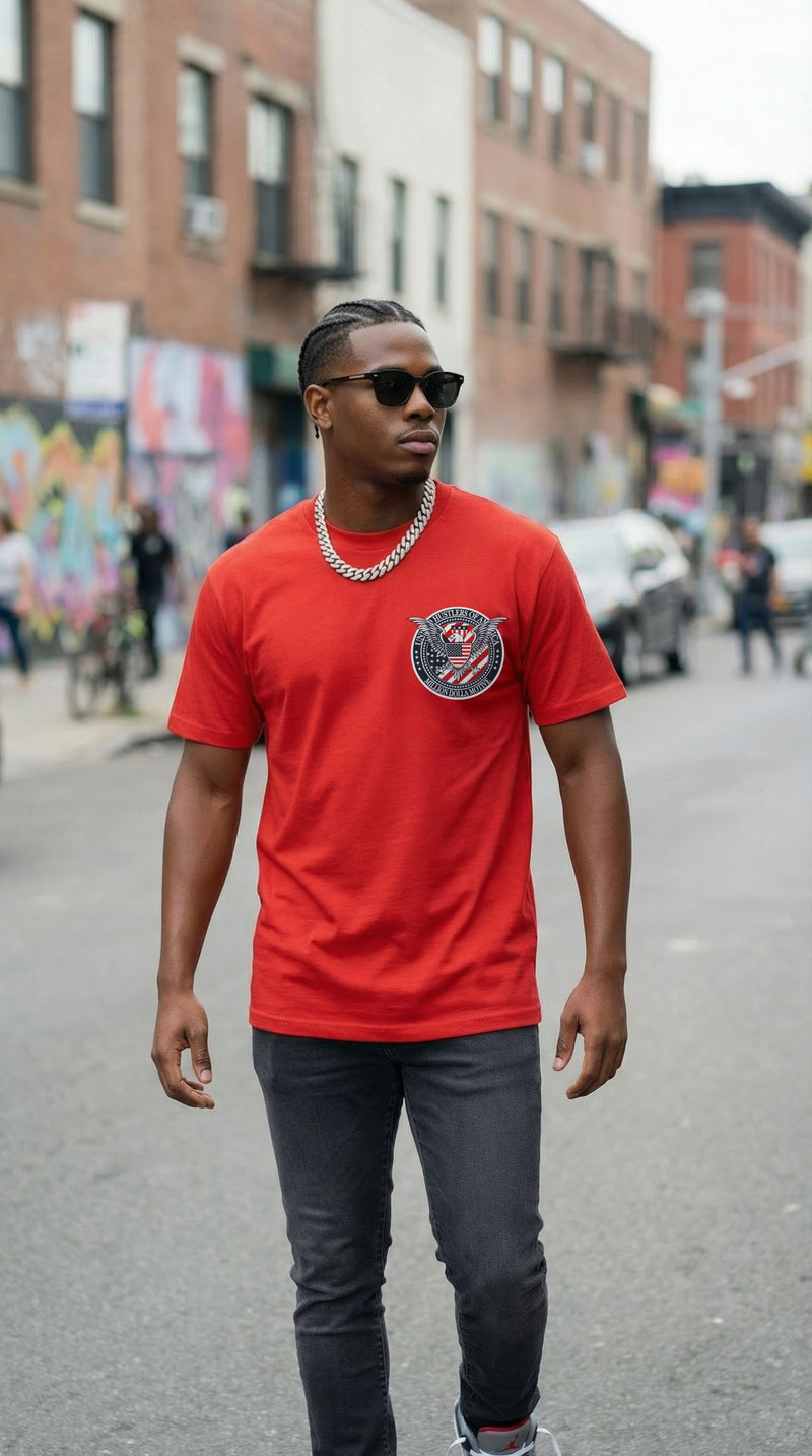 United Hustlers of America - Red T-Shirt