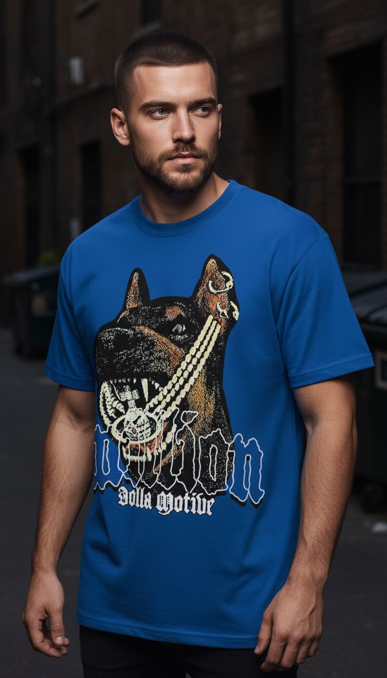 Doberman Pinscher - Royal Blue T-Shirt