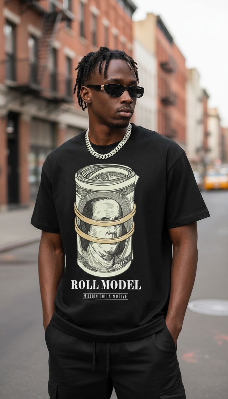 Roll Model - Black T-Shirt