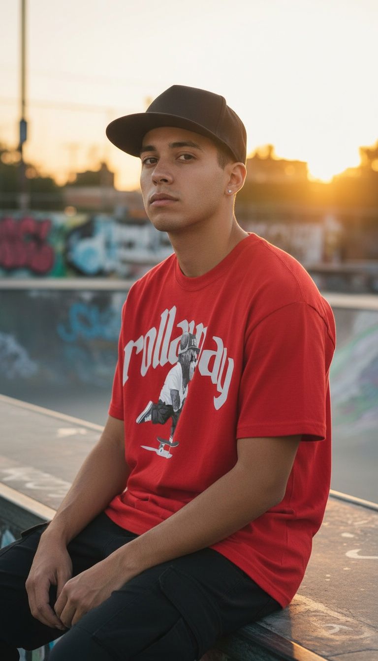 Rollaway Teddy - Red T-Shirt