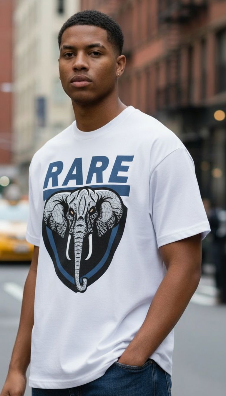 Rare Elephant - White T-Shirt