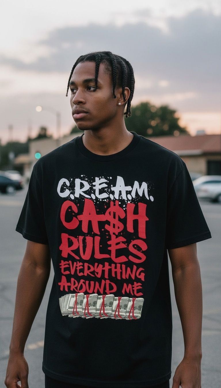 CREAM - Black T-Shirt