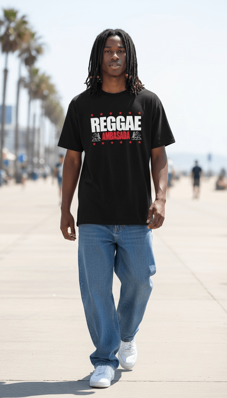 
                  
                    Reggae Ambasada - Black T-Shirt
                  
                