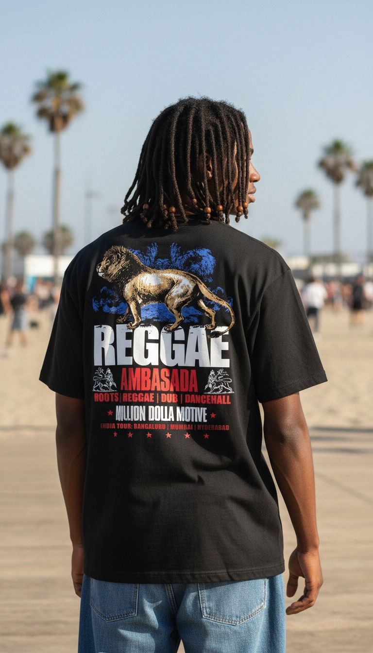 Reggae Ambasada - Black T-Shirt
