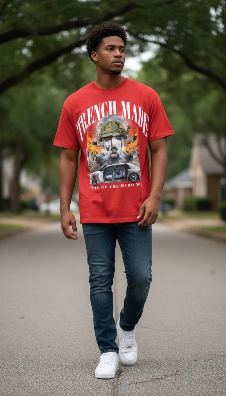 Trench Made Soldier - Red T-Shirt