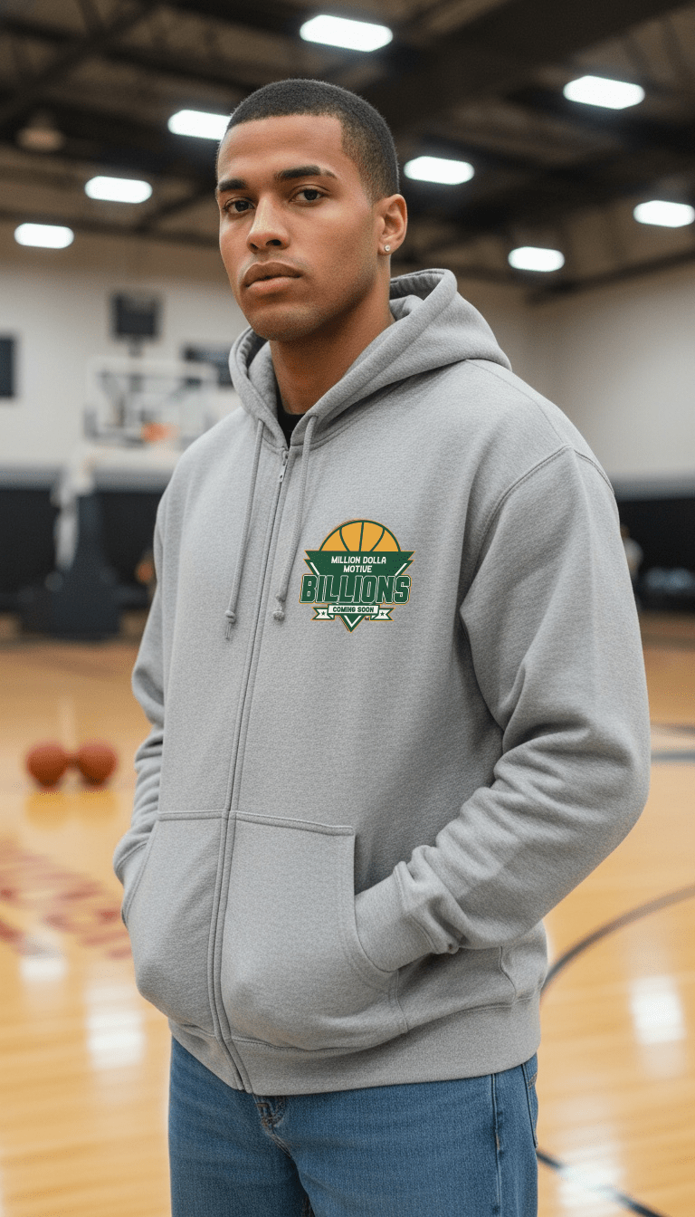 
                  
                    Billions Coming Soon - Heather Grey Zipper Hoodie Sweatshirt
                  
                