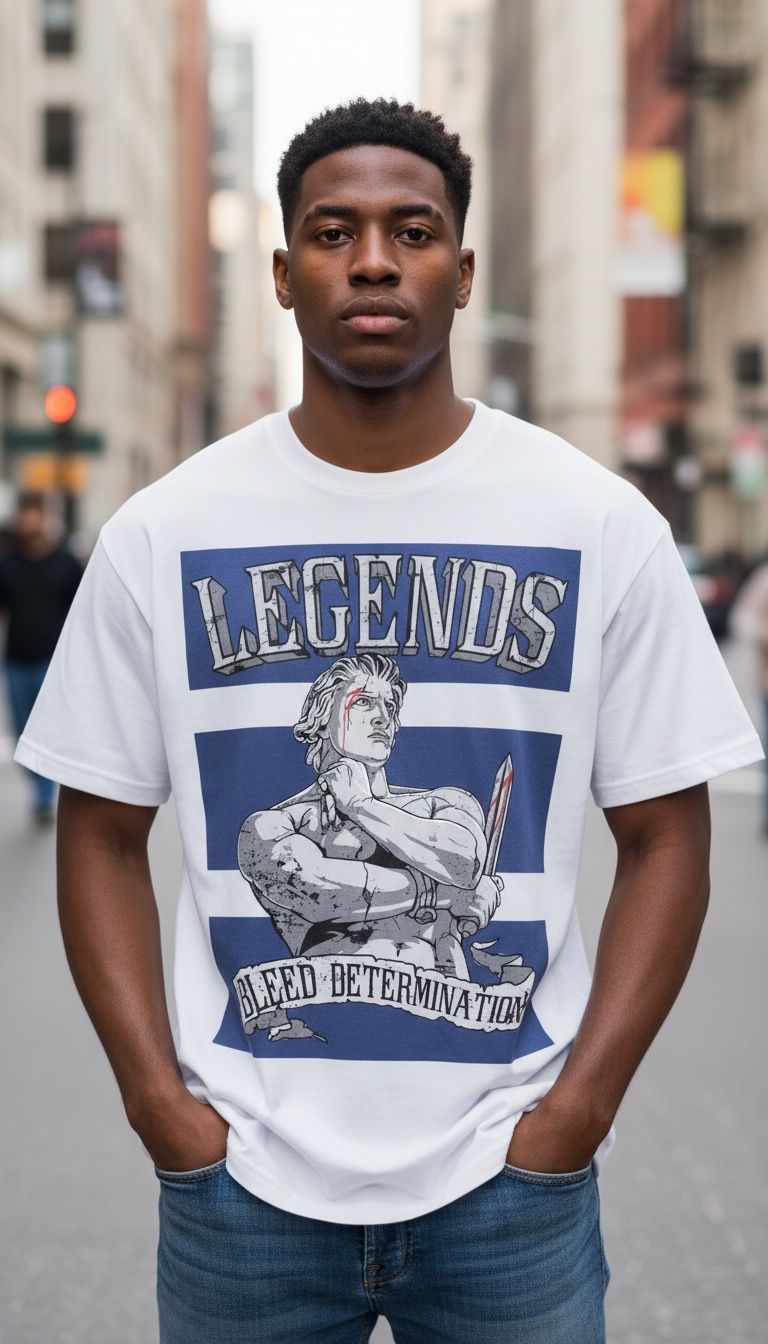 Legends Bleed Determination - White T-Shirt