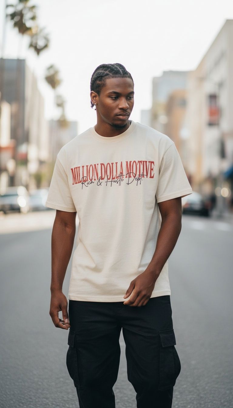 Hustle Invest Live - Natural Sail T-Shirt