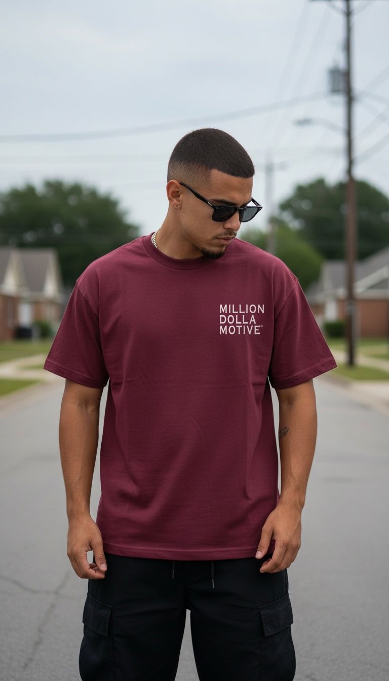 Nobody Cares Work Harder - Burgundy T-Shirt