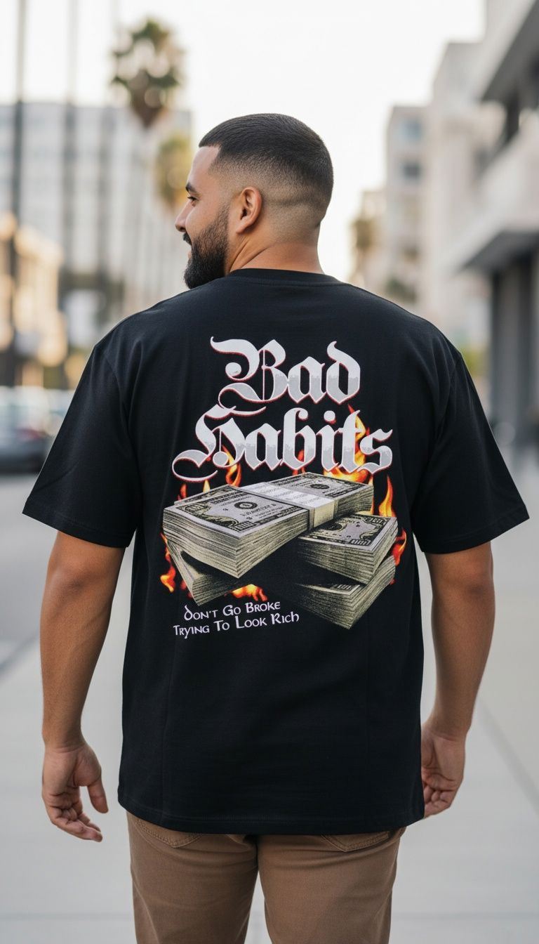 Bad Habits - Black T-Shirt