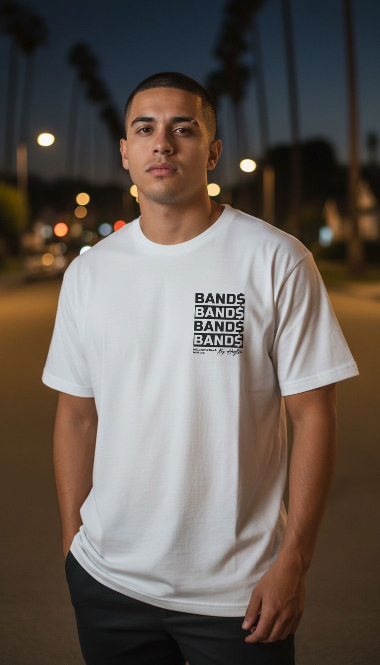 Bands Bands Bands - White T-Shirt