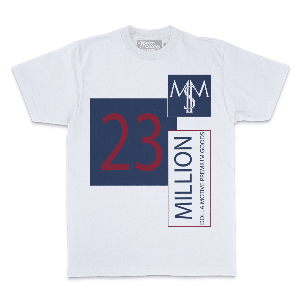 23 M$M French Blue - White T-Shirt