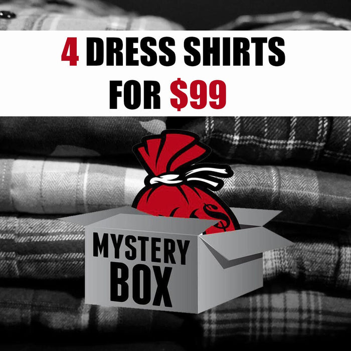 Mystery Box of 4 Dress Shirts