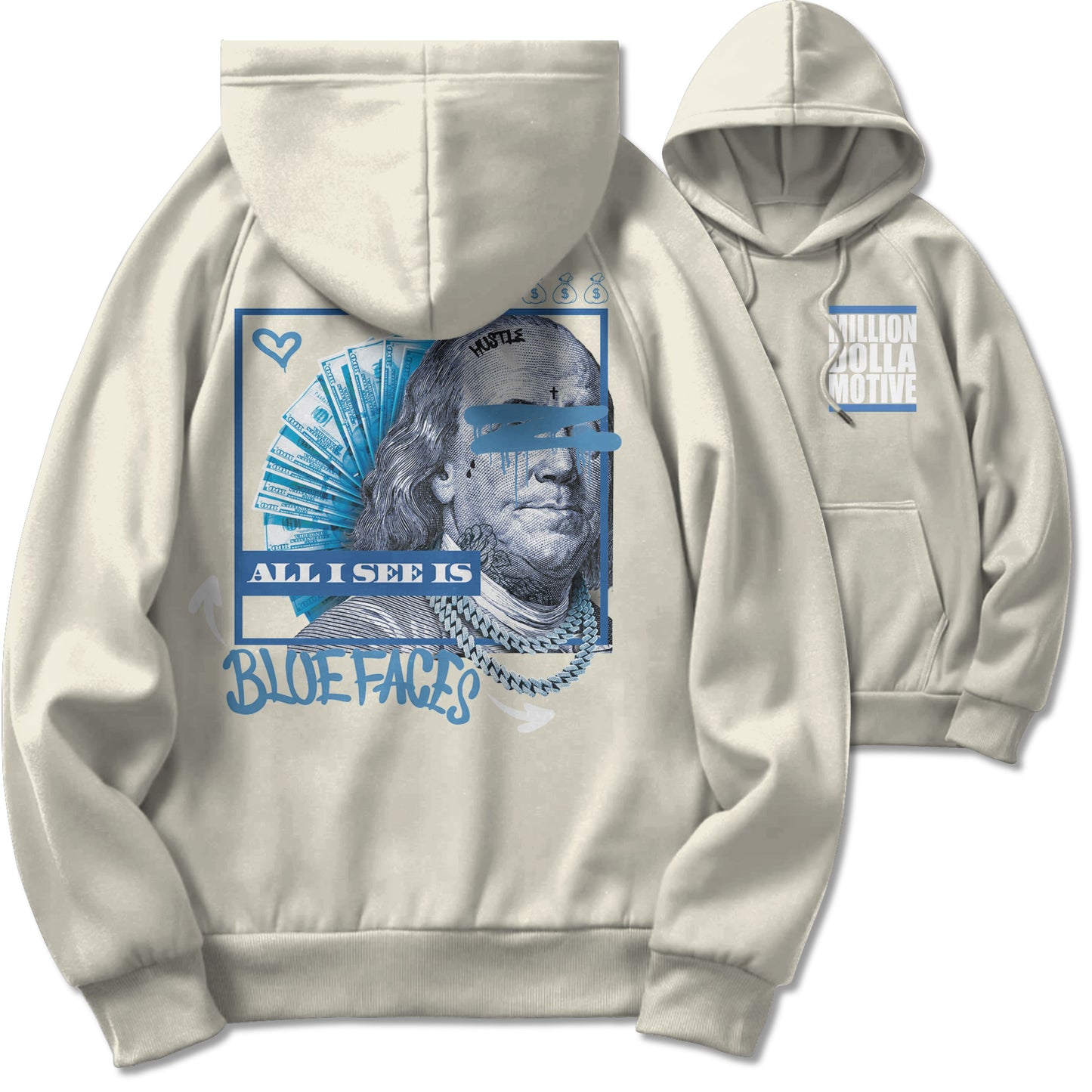 
                  
                    All I See Is Blue Faces - Natural Sail Jogger Set
                  
                