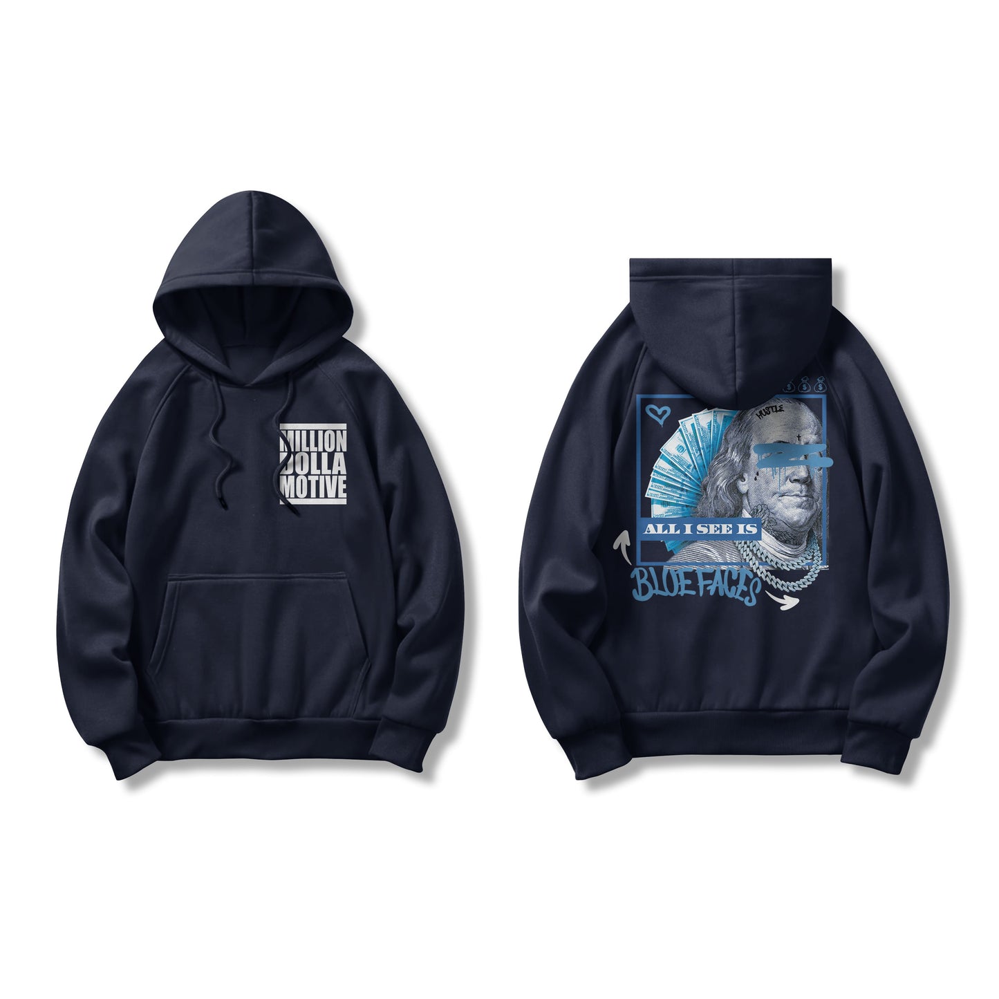 
                  
                    All I See is Blue Faces - Navy Hoodie Sweatshirt
                  
                