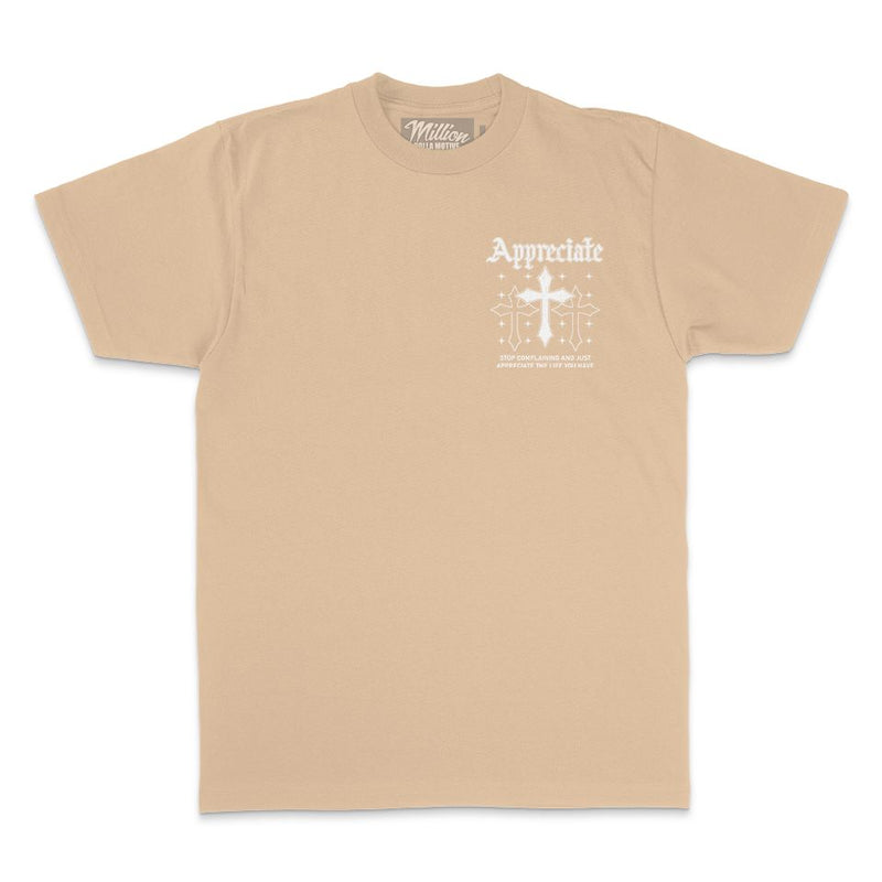 Appreciate Crosses - Khaki T-Shirt